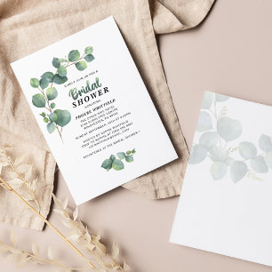 Eucalyptus Bruiloft Succulenten Groene Decoratie Notitiekaartje