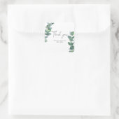 Eucalyptus - Bruiloft thank you kaart Vierkante Sticker (Tas)