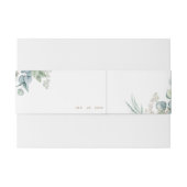 Eucalyptus bruiloft uitnodiging buik band uitnodigingen wikkel (Achterkant Voorbeeld)