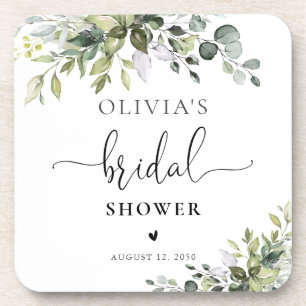Eucalyptus Bruiloftsfeest Coasters Bier Onderzetter