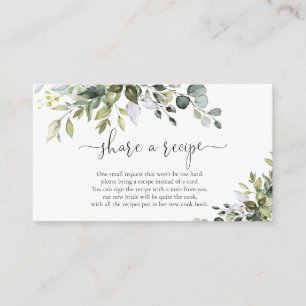 Eucalyptus Bruiloftsfeest Deel Een Recept Informatiekaartje