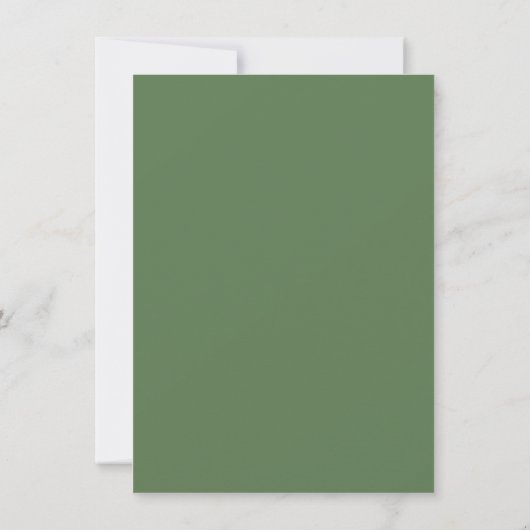 Eucalyptus Bruin Bloemen Horizontale Bruiloft Save The Date (Achterkant)
