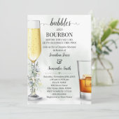 Eucalyptus Bubbels & Bourbon Couples Douche Kaart (Staand voorkant)