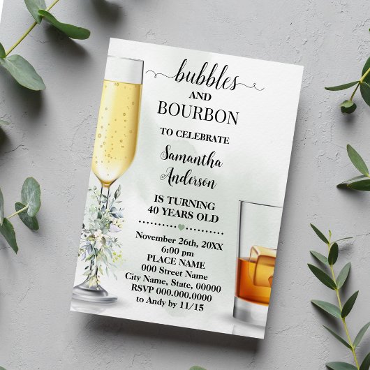Eucalyptus Bubbels & Bourbon Couples Douche Kaart