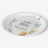 Eucalyptus Bubbels & Brouwen Papieren Bordje (Gekanteld)