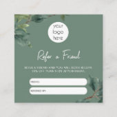 Eucalyptus Business Référer Une Carte De Référence (Devant)