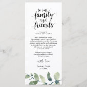 Eucalyptus Cadre Carte de remerciements (Devant)