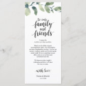 Eucalyptus Cadre Carte de remerciements (Devant)