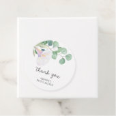 Eucalyptus - calla - bruiloftsshower bedankje bedankjes labels (In situ)
