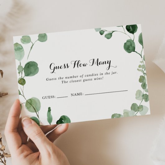 Eucalyptus Calligraphy Devine Combien De Carte De 