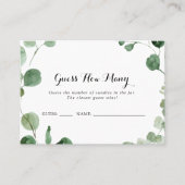 Eucalyptus Calligraphy Devine Combien De Carte De  (Devant)