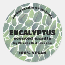 Eucalyptus Candle Ronde Sticker