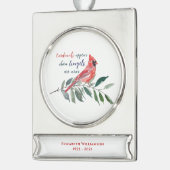 Eucalyptus Cardina Keepomwille Memorial Verzilverd Banner Ornament (Links)