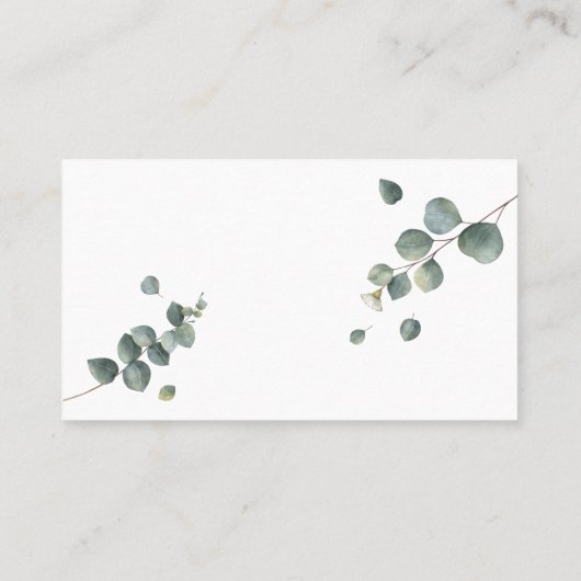Eucalyptus Carte de billet de Fête des mariées de (Dos)