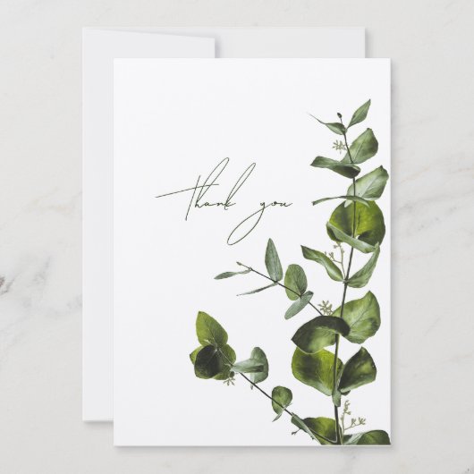 Eucalyptus Carte de remerciements (Devant)