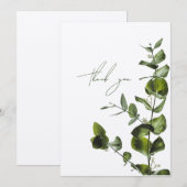 Eucalyptus Carte de remerciements (Devant / Derrière)