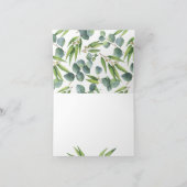 Eucalyptus Carte de remerciements de verdure (Intérieur)