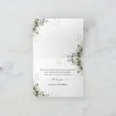 Eucalyptus Carte de remerciements Floral (Intérieur)