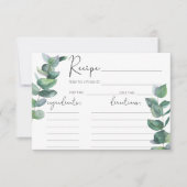 Eucalyptus - Carte Recette (Devant)