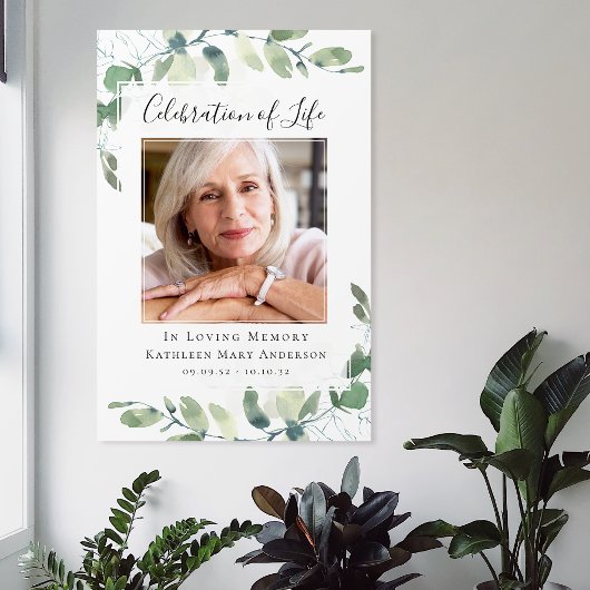 Eucalyptus Célébration de la vie Affiche de bienve