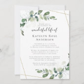 Eucalyptus Celebration of Life Memorial Invitation Kaart (Voorkant)