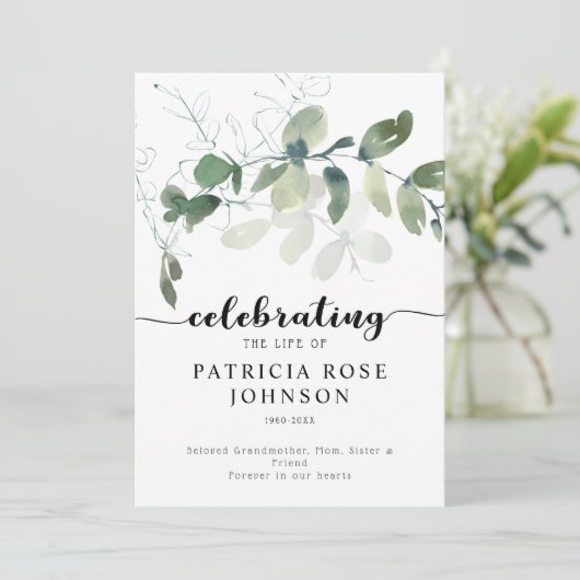 Eucalyptus célèbre la vie du programme funéraire (Debout devant)