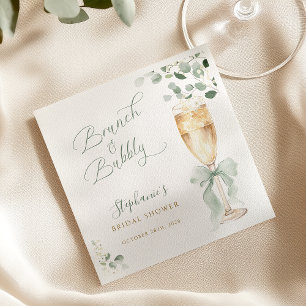 Eucalyptus Champagne Bruiloftsfeest Servet