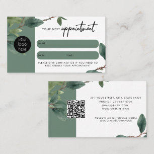 Eucalyptus Client Afspraakkaart QR-code Logo Visitekaartje