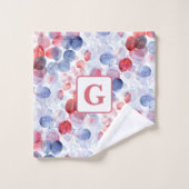 Éucalyptus coloré Feuille d'aquarelle (Gant de toilette)