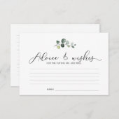 Eucalyptus conseil et carte de voeux (Devant / Derrière)