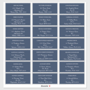 Eucalyptus Cotton adresetiketten van marinegaste Sticker