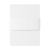 Eucalyptus Cotton | Witte moderne bruiloft Uitnodigingen Wikkel (Achterkant Voorbeeld)