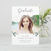 Eucalyptus crest | Waterverf Foto Afstuderen Kaart (Staand voorkant)