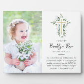 Eucalyptus Cross Baptisme Foto Keepomwille Fotoplaat (Voorkant)