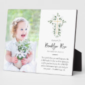 Eucalyptus Cross Baptisme Foto Keepomwille Fotoplaat (Zijkant)