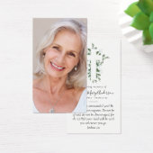 Eucalyptus Cross Photo Memorial Prayer Card (Bureau)