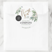Eucalyptus custom Business Botanical Bedankt Ronde Sticker (Tas)