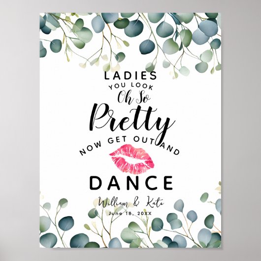Eucalyptus dames  dans BADKAMER bruiloft Poster (Voorkant)