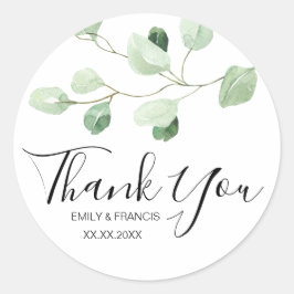 Eucalyptus Dank u Ronde Sticker