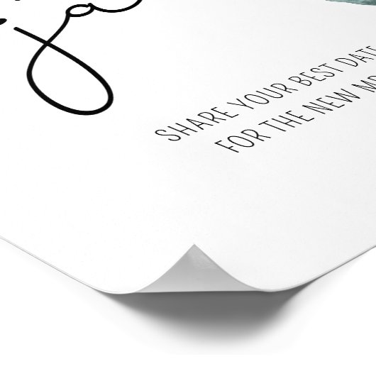 Eucalyptus date nachtideeën. Datum jar bridal game Poster (Hoek)