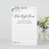 Eucalyptus Date Nuit Idées Cartes (Debout devant)