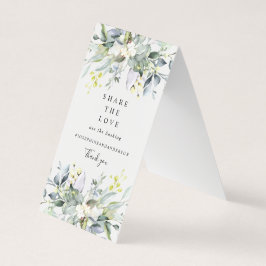 Eucalyptus deelt het teken van de liefdestafel kaart