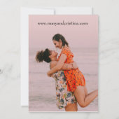 Eucalyptus Design Save the Date Photo Notice Kaart (Achterkant)