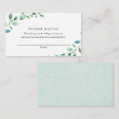 Eucalyptus Diaper Kaart Raffle (Voorkant / Achterkant)