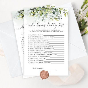 Eucalyptus die het beste baby shower bij papa kent
