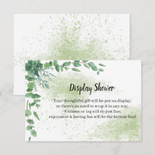 Eucalyptus Display Vrijgezellenfeest Enclosure Car Informatiekaartje