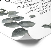 Eucalyptus Doe een ring bruidschuur spelbord Poster (Hoek)