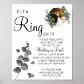 Eucalyptus Doe een ring bruidsshower spelbord Poster (Voorkant)