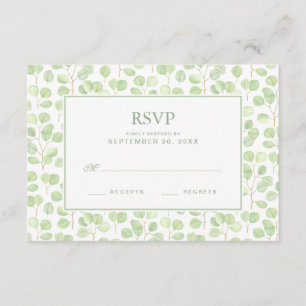 Eucalyptus Dollar Argent & Branches - Mariage RSVP