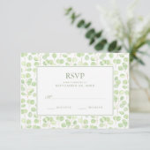 Eucalyptus Dollar Argent & Branches - Mariage RSVP (Debout devant)